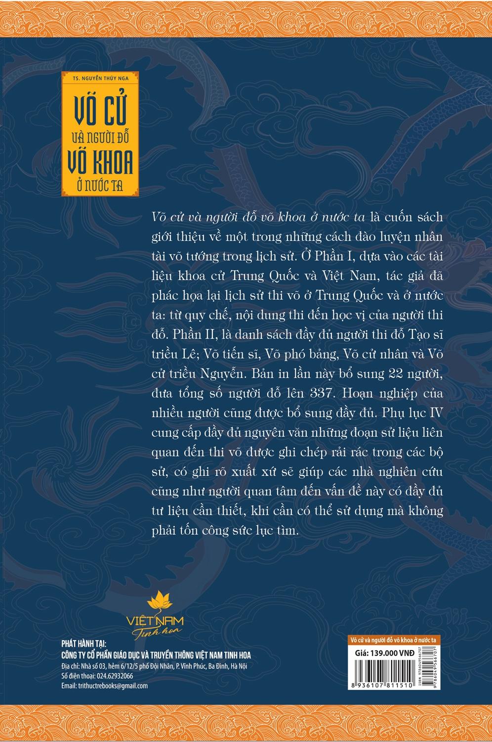 Sách Võ Cử Và Người Đỗ Võ Khoa Ở Nước Ta