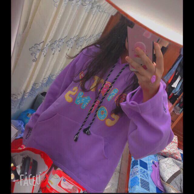 Áo hoodie DRYTY tím DTR0919
