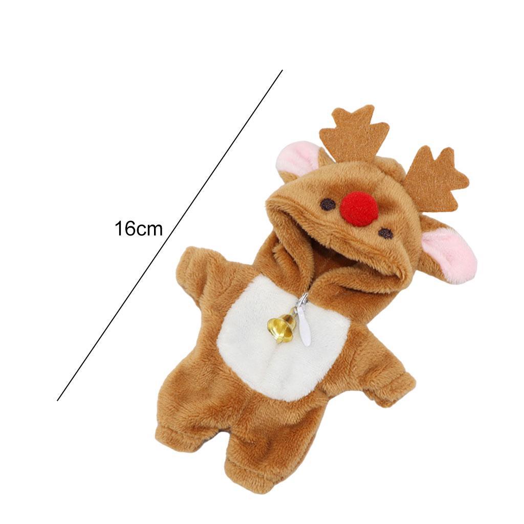 2Pcs 1/12 Doll Clothes Dinosaur Jumpsuit Pajamas Doll Clothes Costumes