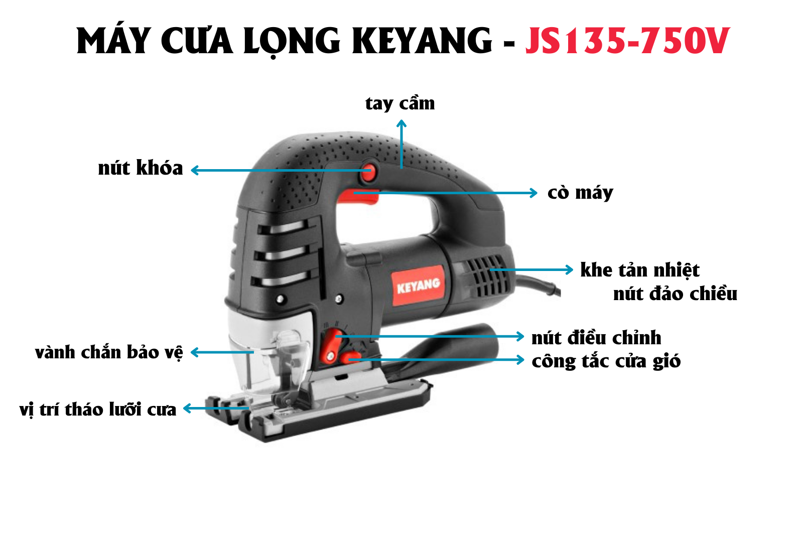 MÁY CƯA LỌNG KEYANG JS135-750V