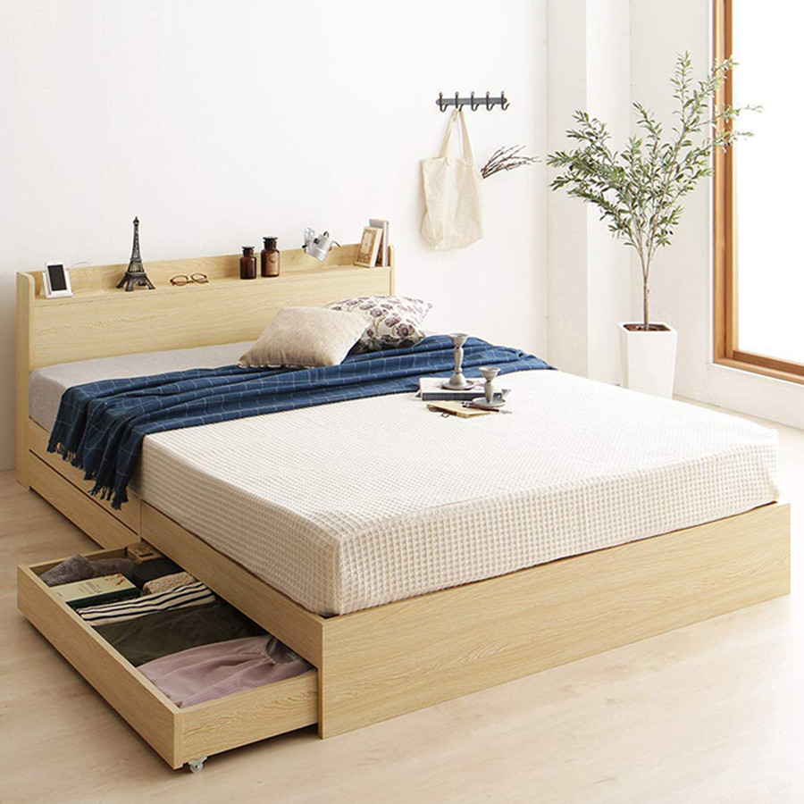 Giường ngủ ALALA01 gỗ HMR chống nước - www.ALALA.vn® - Za.lo: 0939.622220