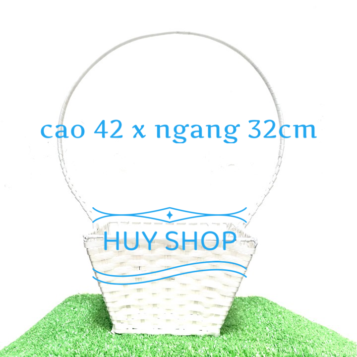 Giỏ Mây VUÔNG số 1  trang trí nhà cửa