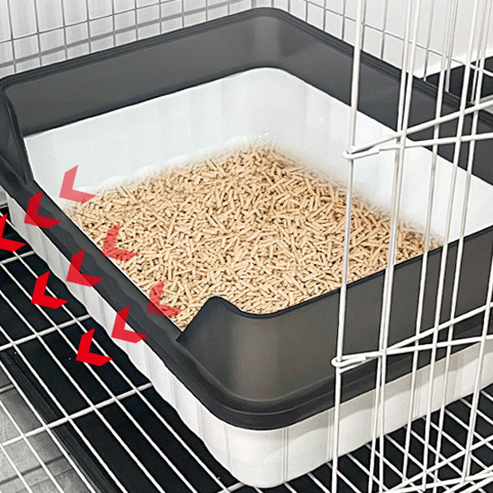 Pet Litter Tray Potty Toilet Cats Litter Box for Small Animals Small Medium Cats
