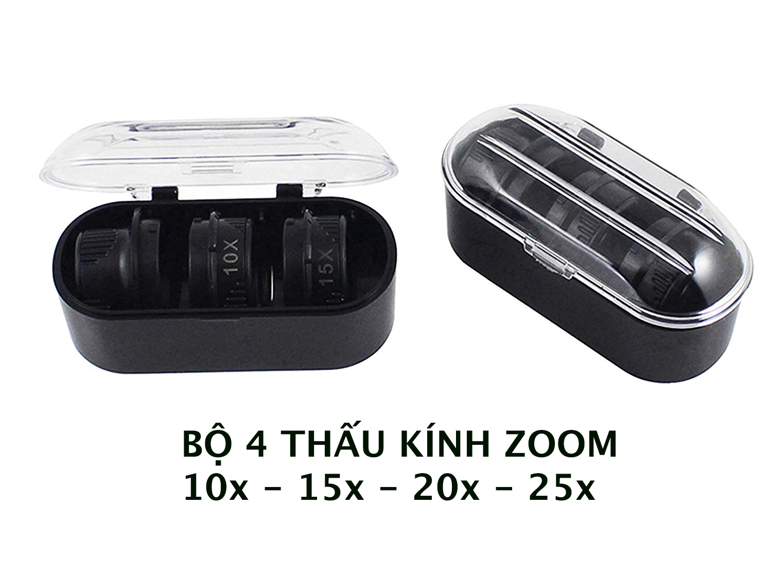 Kính lúp đeo mắt có đèn M2 zoom (10X-15X-20X-25X)