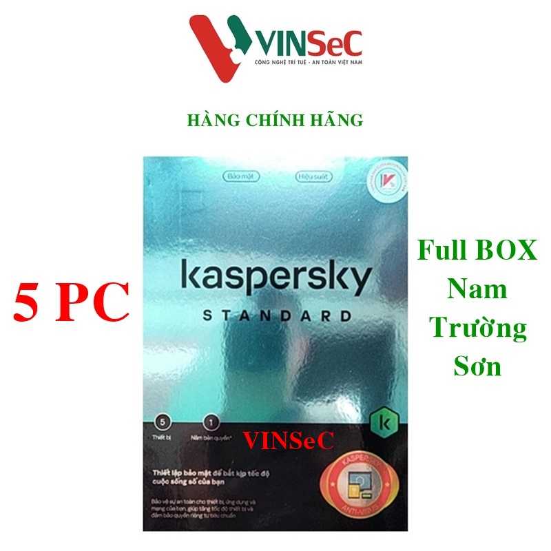 Kaspersky Standard Cho 5 Máy Tính - Standard 5 - Hàng chính hãng 