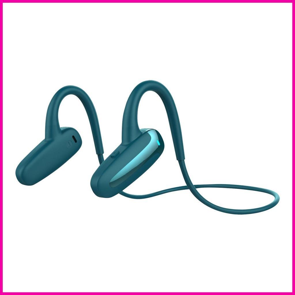 Tai Nghe Truyền Âm Qua Xương 5.0 Răng Xanh Dương Có Micro Dùng Khi Tập Gym/Leo Núi/Chạy Bộ