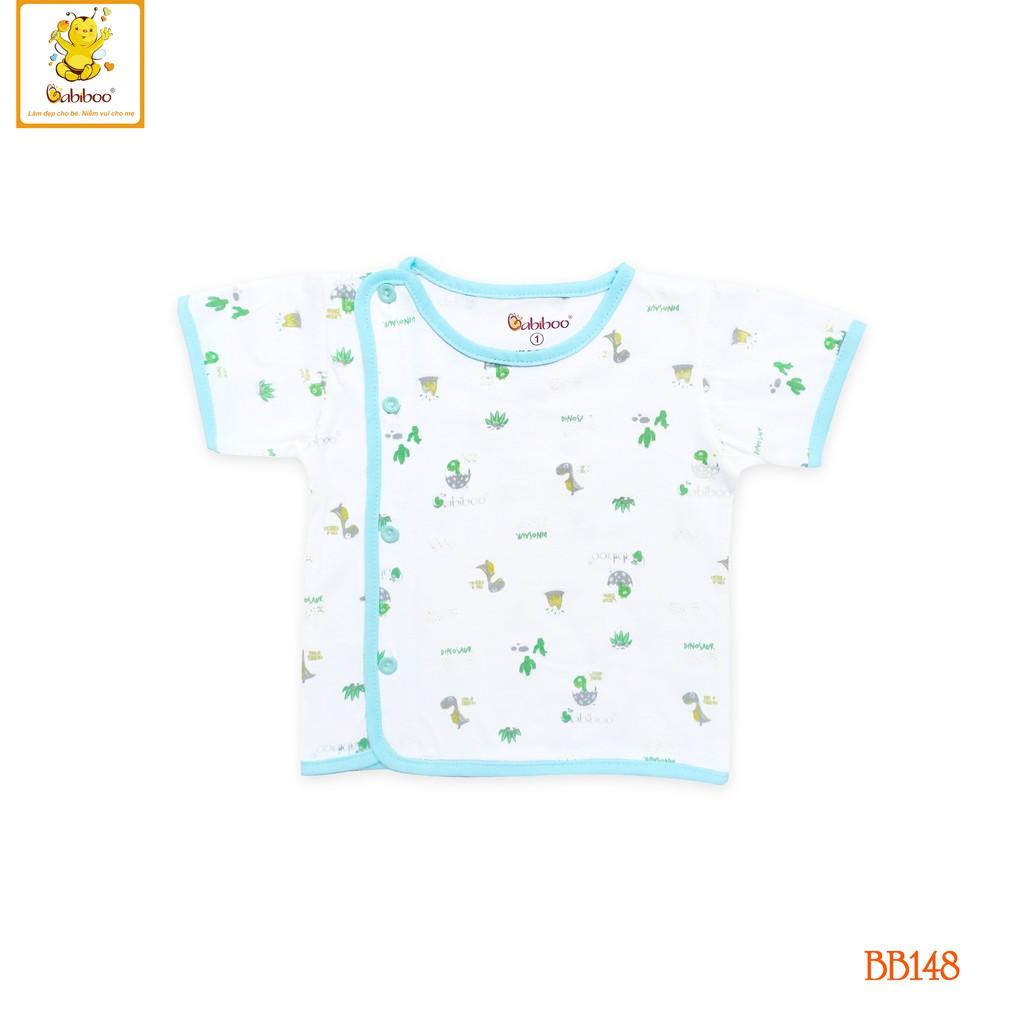 Áo sơ sinh Bác sĩ tay ngắn in hình cute 100% cotton - B148 - Xanh dương