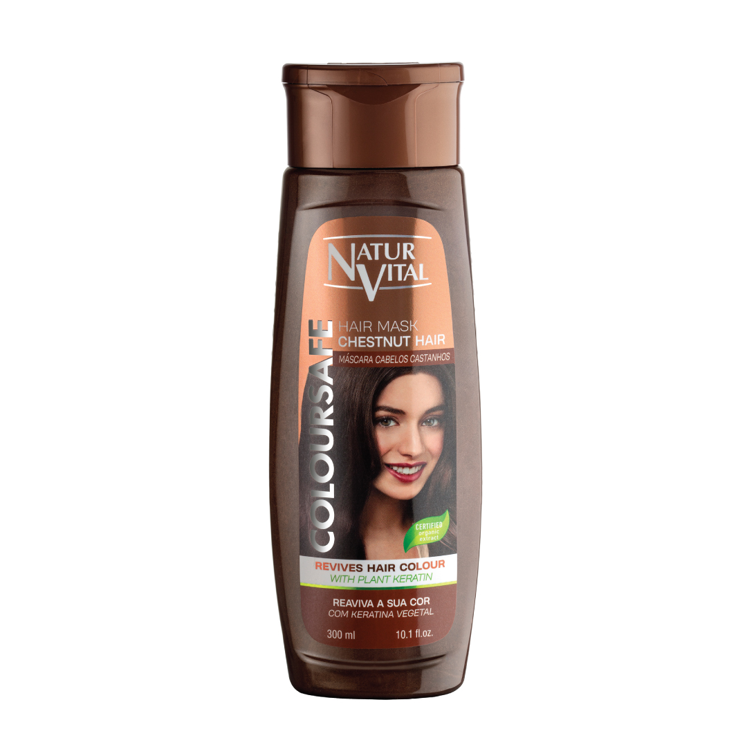 Mặt Nạ Tóc NaturVital Colour Henna Tăng Cường Độ Sáng Bóng, Làm Mềm Cấu Trúc Tóc & Giữ Màu Nhuộm Luôn Rực Rỡ - Màu Hạt Dẻ