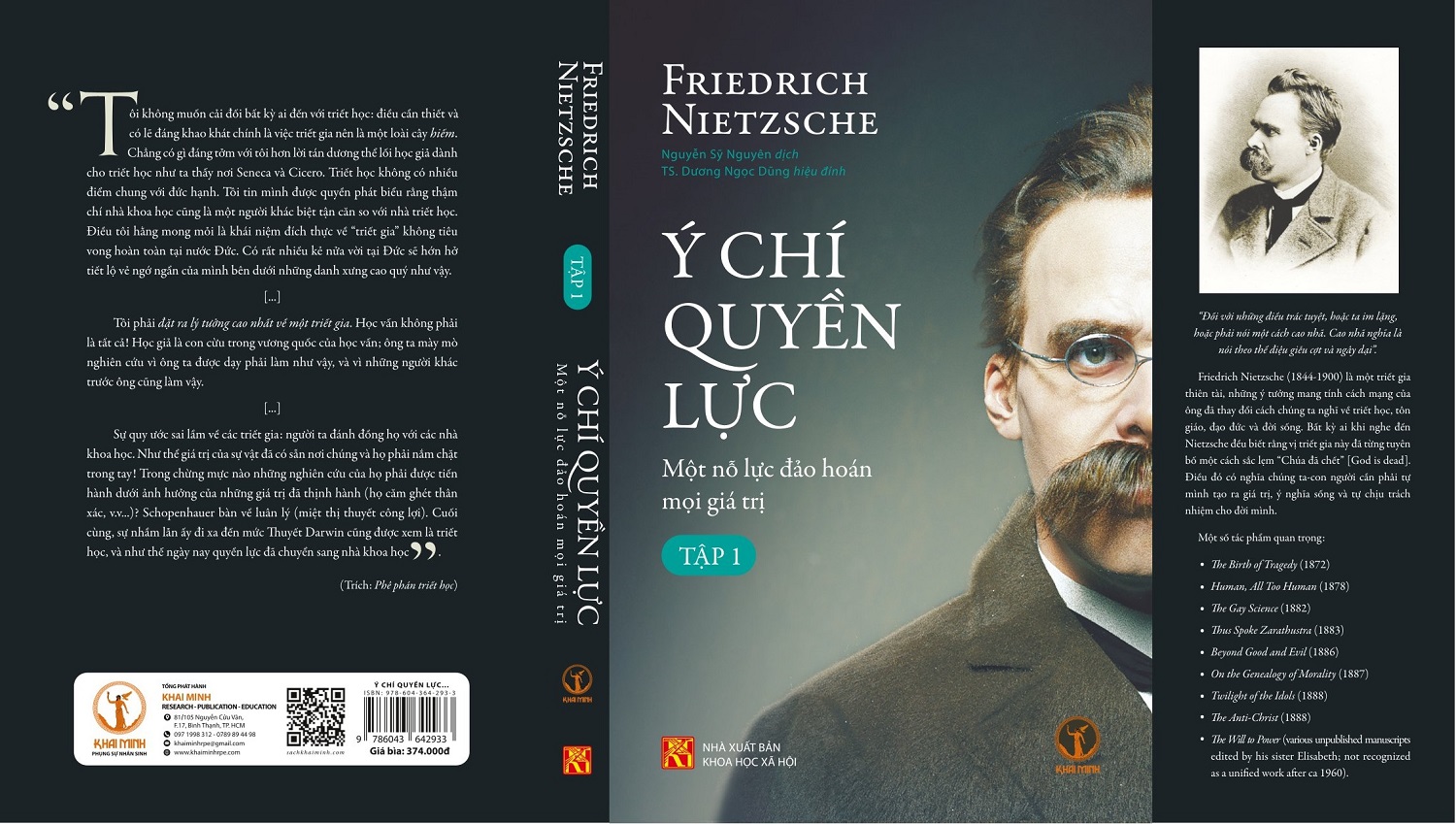 (Bìa Cứng) Ý CHÍ QUYỀN LỰC: Một Nỗ Lực Đảo Hoán Mọi Giá Trị (Tập 1) - Friedrich Nietzsche - Nguyễn Sỹ Nguyên dịch - TS. Dương Ngọc Dũng hiệu đính