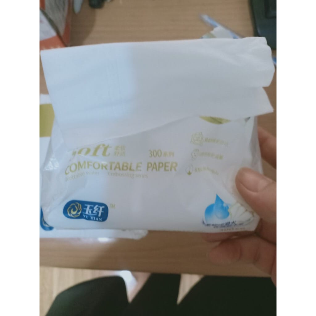 Giấy ăn SOFT PAPER, 4 lớp cực dai - (300 tờ / 1 gói) - GA