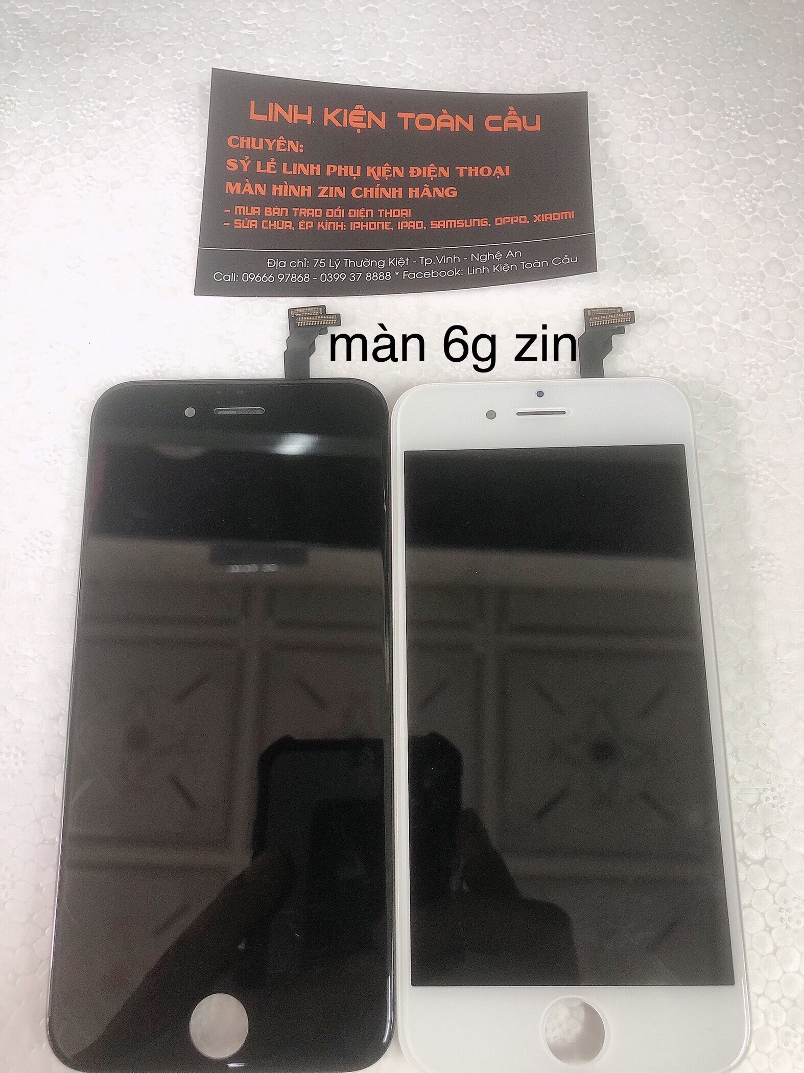 Màn hình iphone 6G zin bóc máy đen trắng