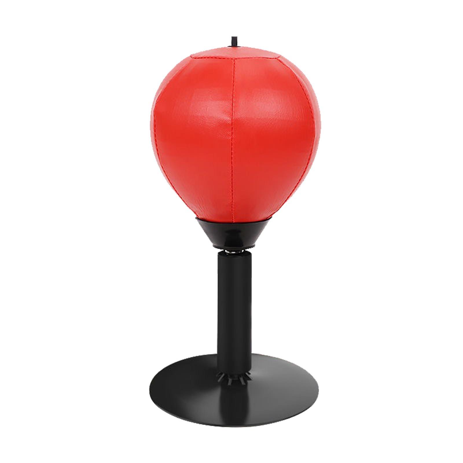 Punching Bag Speed Ball Desktop Boxing Ball for Exercise Red