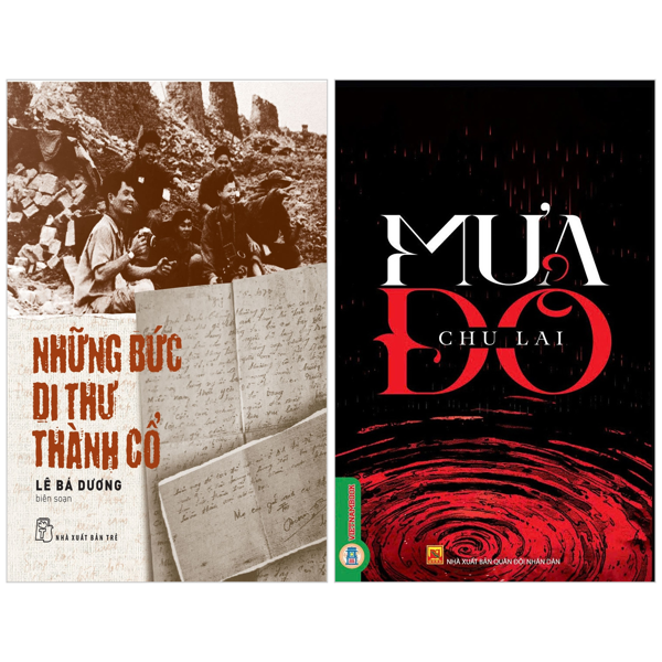 Sách - Combo Sách Những Bức Di Thư Thành Cổ + Mưa Đỏ (Bộ 2 Cuốn)