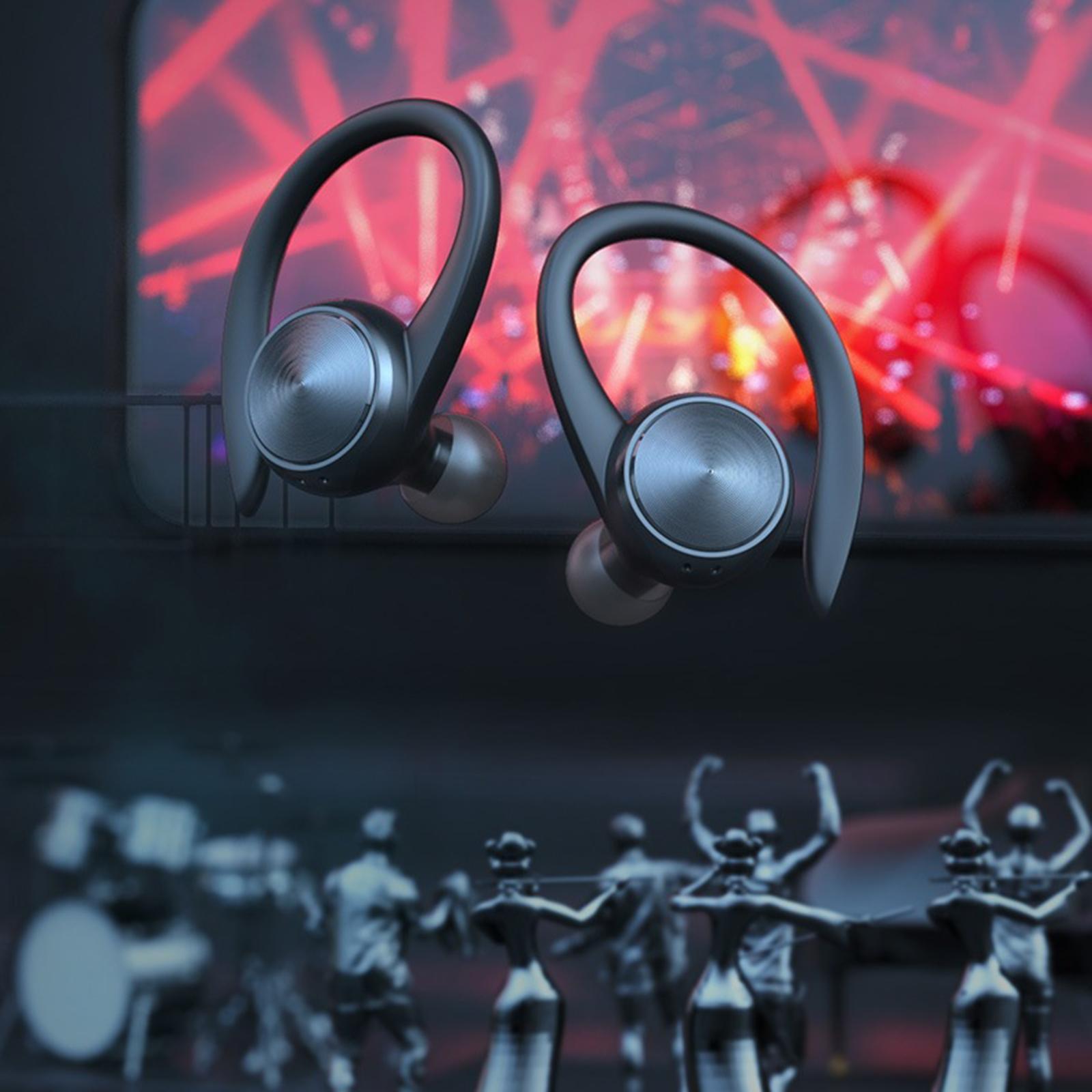 2 Pieces Earhook Bluetooth 5.0 Earphone for Driving LED Battery Display