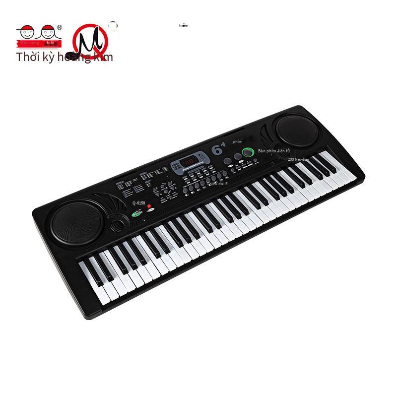 Giao Hàng Nhanh Kỷ Nguyên Vàng Đàn Piano Điện Tử Đa Năng 61 Phím Có Mic Xếp Hình Giáo Dục Sớm Đồ Chơi Âm Nhạc Cho Trẻ Em Đàn Piano Điện Tử