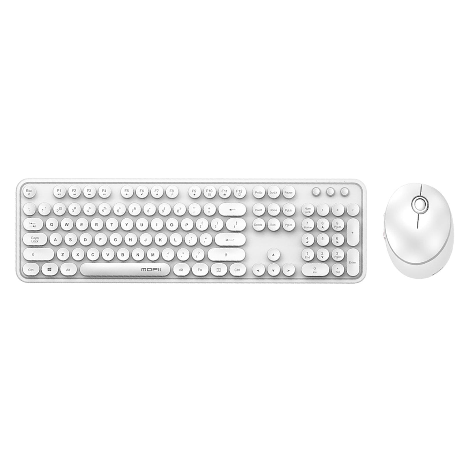 Mini Wireless 2.4G Keyboard With Mouse With White