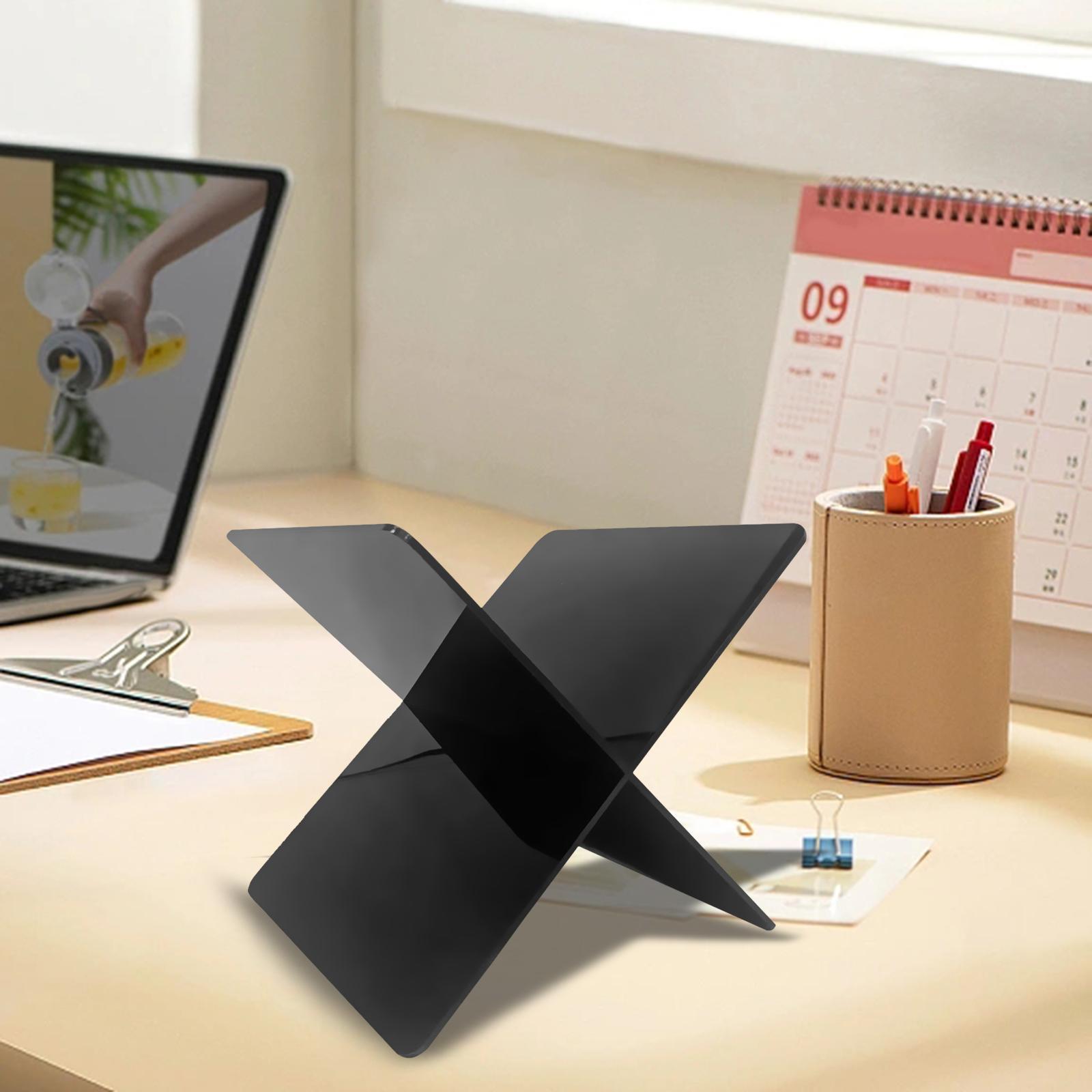 Acrylic Book Stand Transparent Clear Acrylic Book Holder for Counter Kitchen