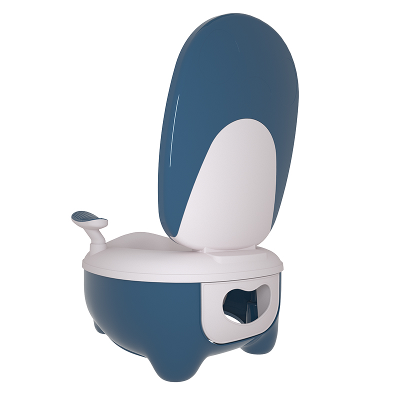 Bô Vệ Sinh Cho Bé - Bệ Ngồi Toilet Trẻ Em Có Chỗ Dựa Và Khay Hứng Vệ Sinh Tháo Lắp Dễ Dàng