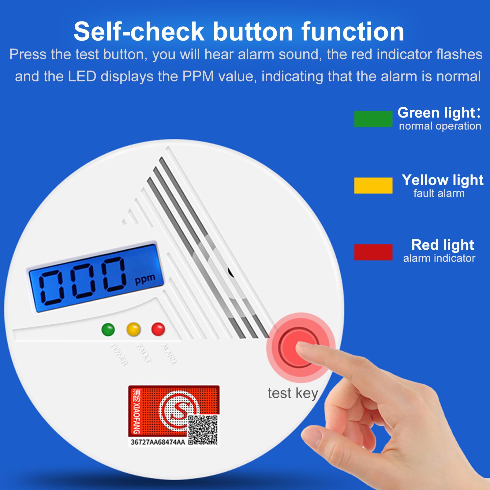 Thiết Bị Cảm Biến Báo Động Co Co Có Màn Hình Lcd Kỹ Thuật Số