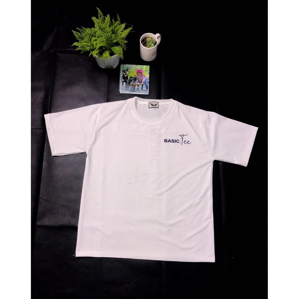 Áo Thun Unisex Tay Lỡ Form Rộng In Hình Basjc.Tee