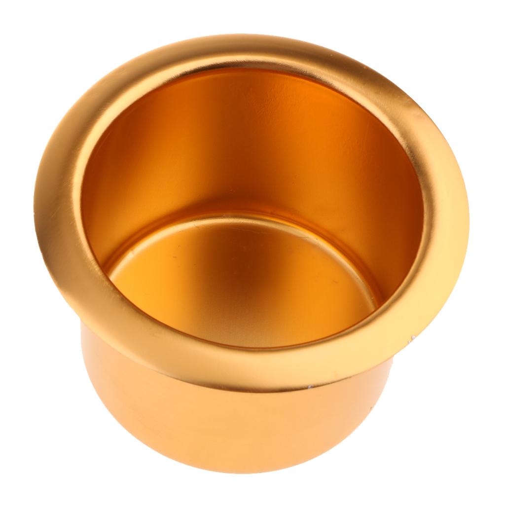 4x Aluminum Alloy Cup Holder for Marine Boat Car Truck Camper RV Gold
