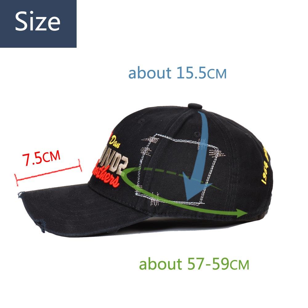 D2 Rửa Sạch Cotton Mũ Bóng Chày Biểu Tượng Chữ Cái Mũ Lưỡi Trai Bóng Chày Nón Unisex Nam Nữ Bố Nón Thêu Cổ Nắp Hông hợp Nắp