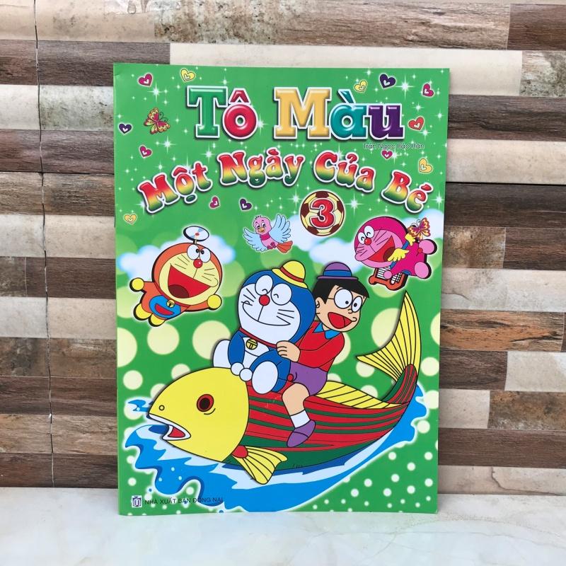 Tập tô màu doraemon một ngày của bé