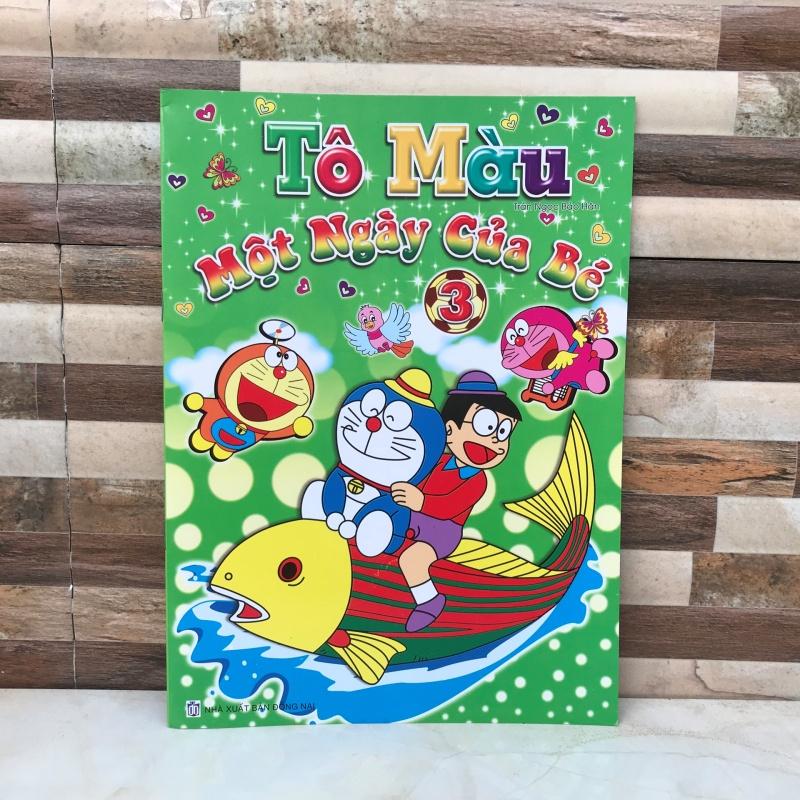 tập tô màu doraemon một ngày của bé