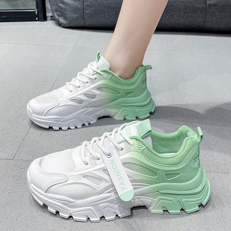 Giày sneakers thể thao nữ FAROSA giày thể thao độn đế gót phối màu siêu hót trend của năm