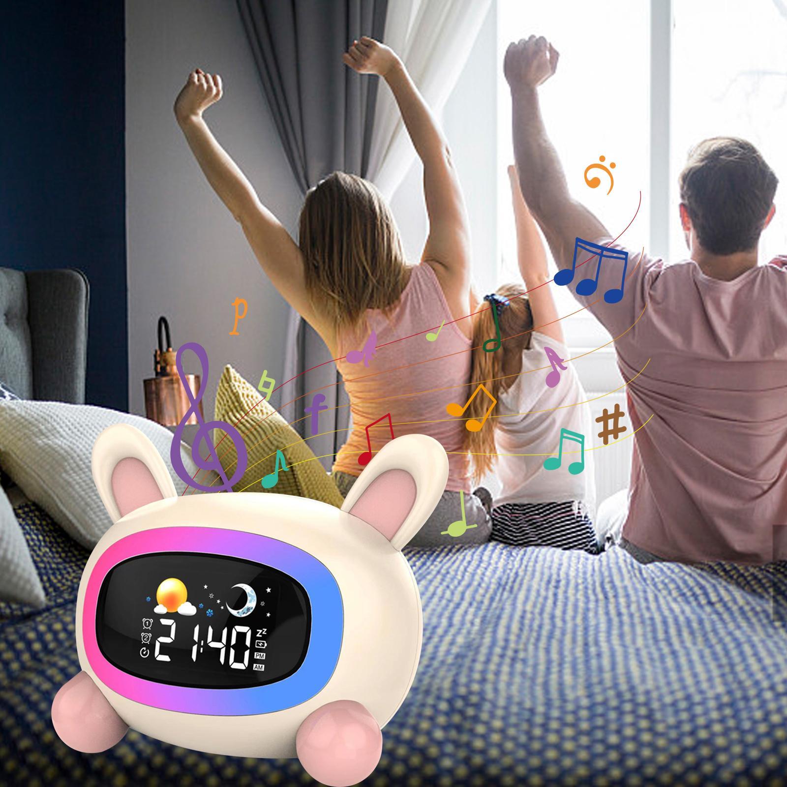 Alarm clock Kids Gift USB Snooze Night Light for Home