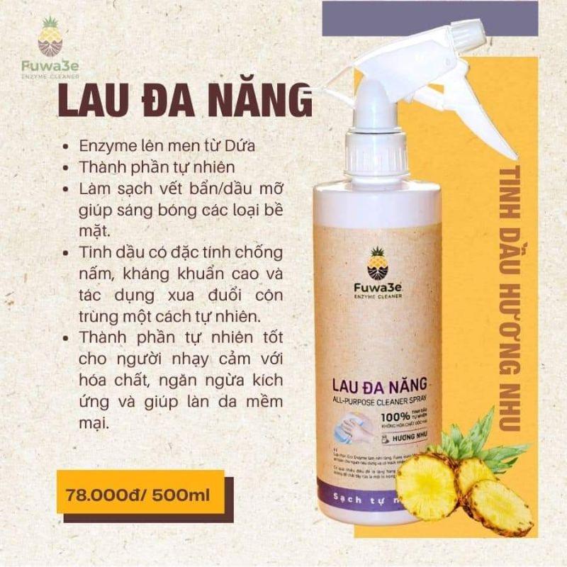 Lau đa năng FUWA3E - Thành phần tự nhiên tốt cho người nhạy cảm (500ml)