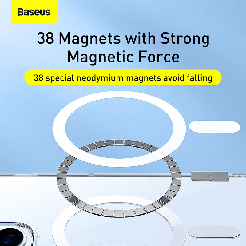 Ốp Lưng Nhựa Cứng Baseus Crys Magnetic Phone Case For iP13 (hàng chính hãng)