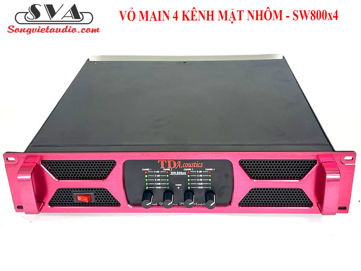 VỎ MAIN 4 KÊNH MẶT NHÔM - SW800x4