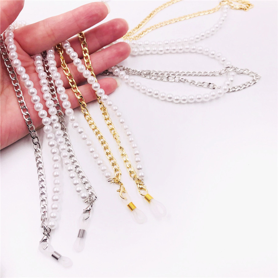 Dây đeo mắt kính 2 lớp mix chain chống thất lạc, đeo khẩu trang, dây chuyền thời trang đa dụng