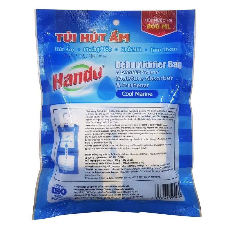 Túi hút ẩm khử mùi làm thơm Hando 360g