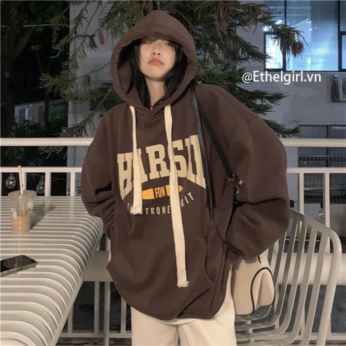 Áo hoodie nam nữ  thu đông  ấm áp chất nỉ mềm mại siêu dễ thương in chữ HARSII 