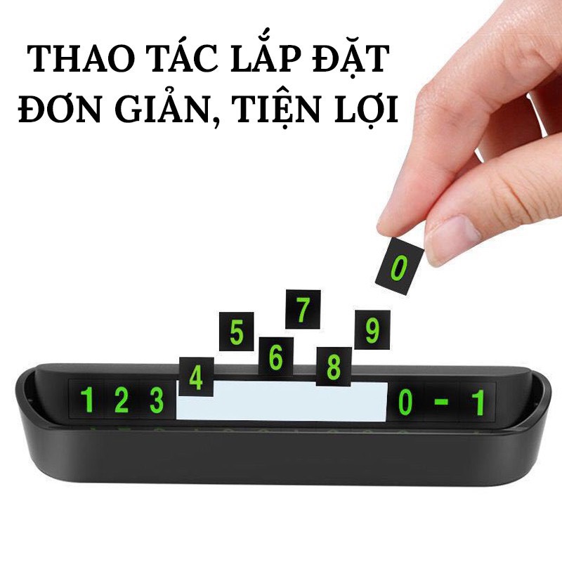 Bảng điện thoại trên ô tô, bảng ghi điện thoại gắn taplo để lại i khi đỗ xe cao cấp - sang trọng