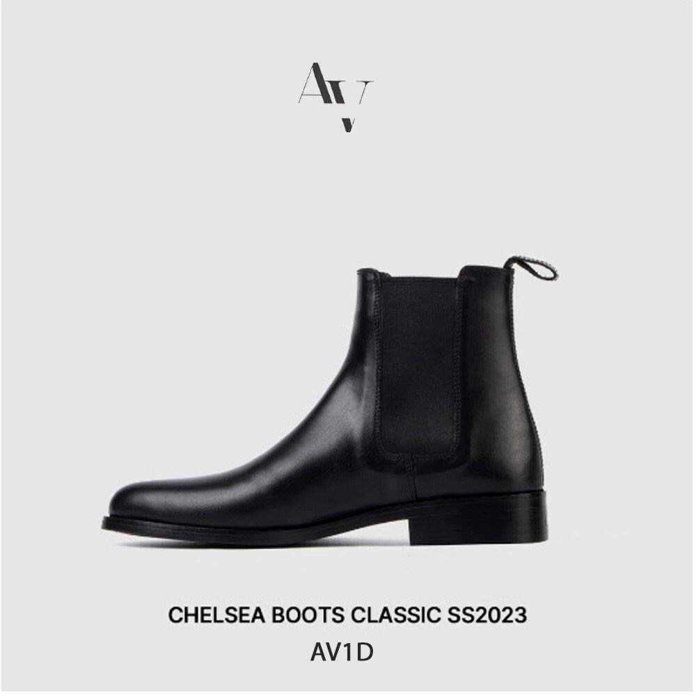 Giầy da nam chelsea boot chất lượng cao da thật 100% mẫu giầy hot nhất 2023