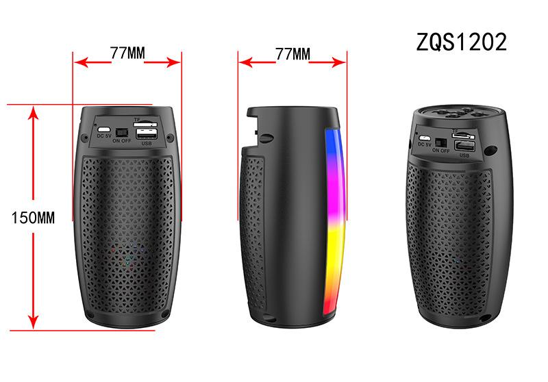 Cột âm thanh di động không dây 30W Loa siêu trầm âm thanh nổi công suất cao Loa tiệc âm trầm có micrô Loa karaoke gia đình Màu sắc: ZQS1202 10W