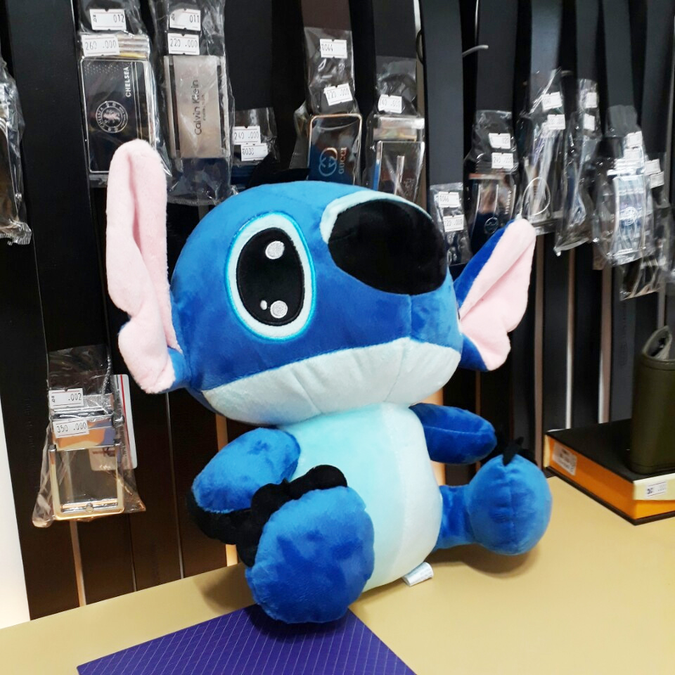 Gấu bông stitch nhồi bông size 40cm màu xanh đậm