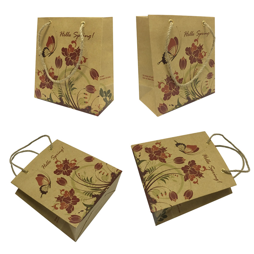 Combo 05 Túi Kraft Phượng Hoàng 201 (18 x 16 x 8 cm) - Giao mẫu ngẫu nhiên