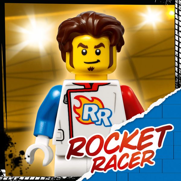 BỘ LẮP RÁP LEGO CITY 60298 XE ĐUA MÔ TÔ CỦA EVEL KNIEVEL