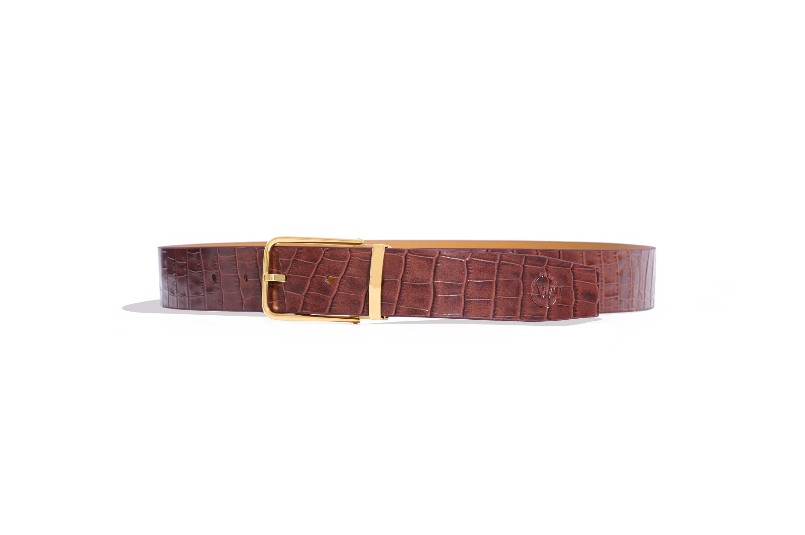 Thắt Lưng Nam Da Bò Cao Cấp Màu Đen, Màu Nâu WT Leather STAMP CROC