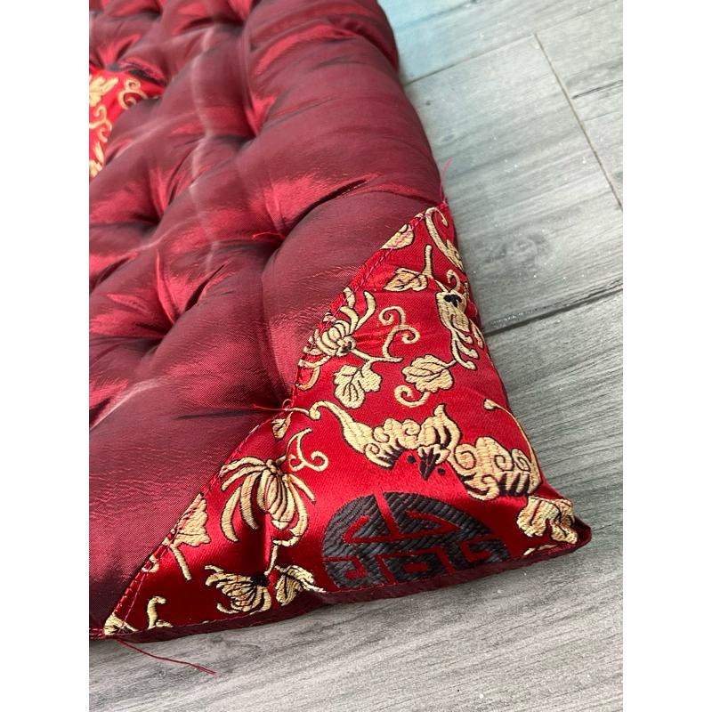 Đệm ghế ngồi bệt lót ghế văn phòng chất vải gấm lụa hình vuông 50x50cm