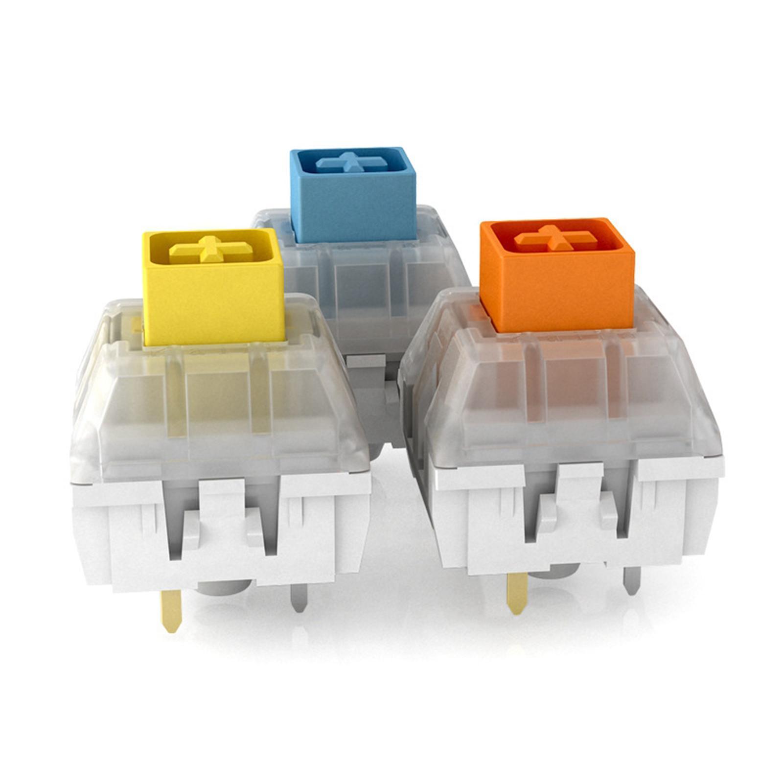 2-3pack Box Switches for Mechanical Gaming Keyboards Water Resistant yellow