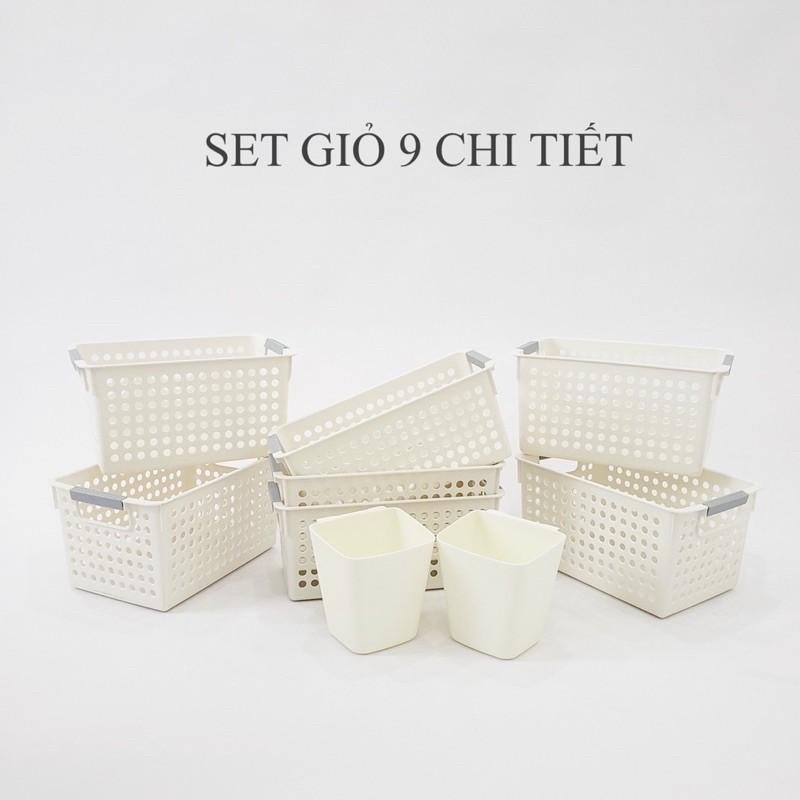 SET GIỎ 7 VÀ 9 CHI TIẾT CHIA KỆ ĐA NĂNG HOLa
