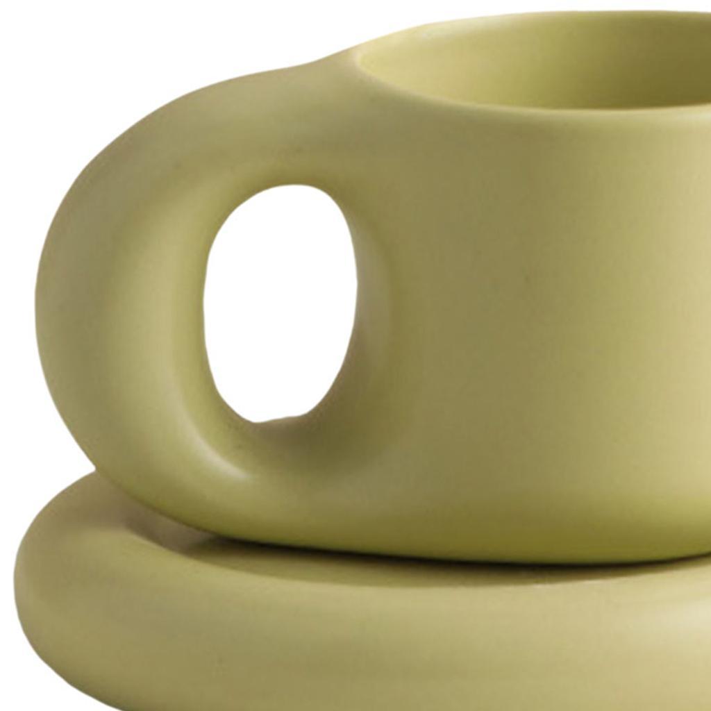 Ceramic Mug  Handle Coffee Mug Drink Cup  Green