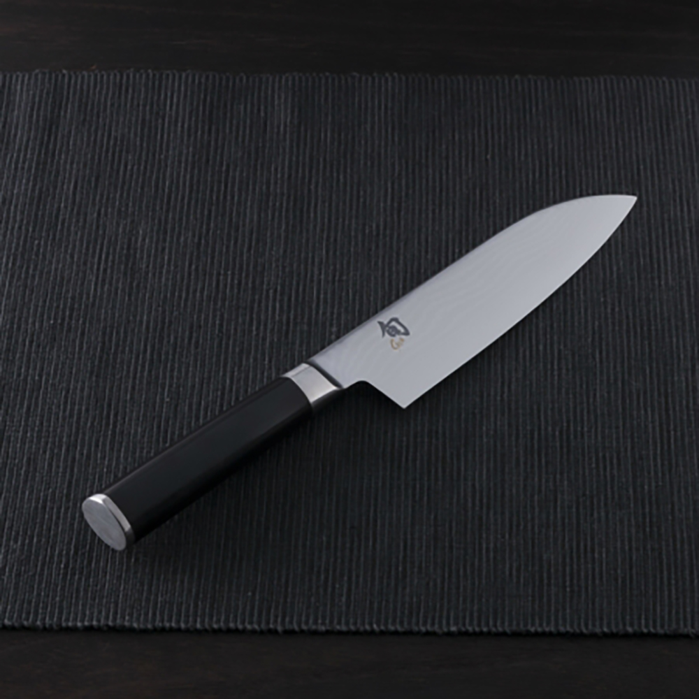 Dao bếp Nhật cao cấp Shun Classic Santoku - Dao thái đa năng thép Damascuss 69 lớp DM0702 (180mm) - Dao bếp Nhật chính hãng