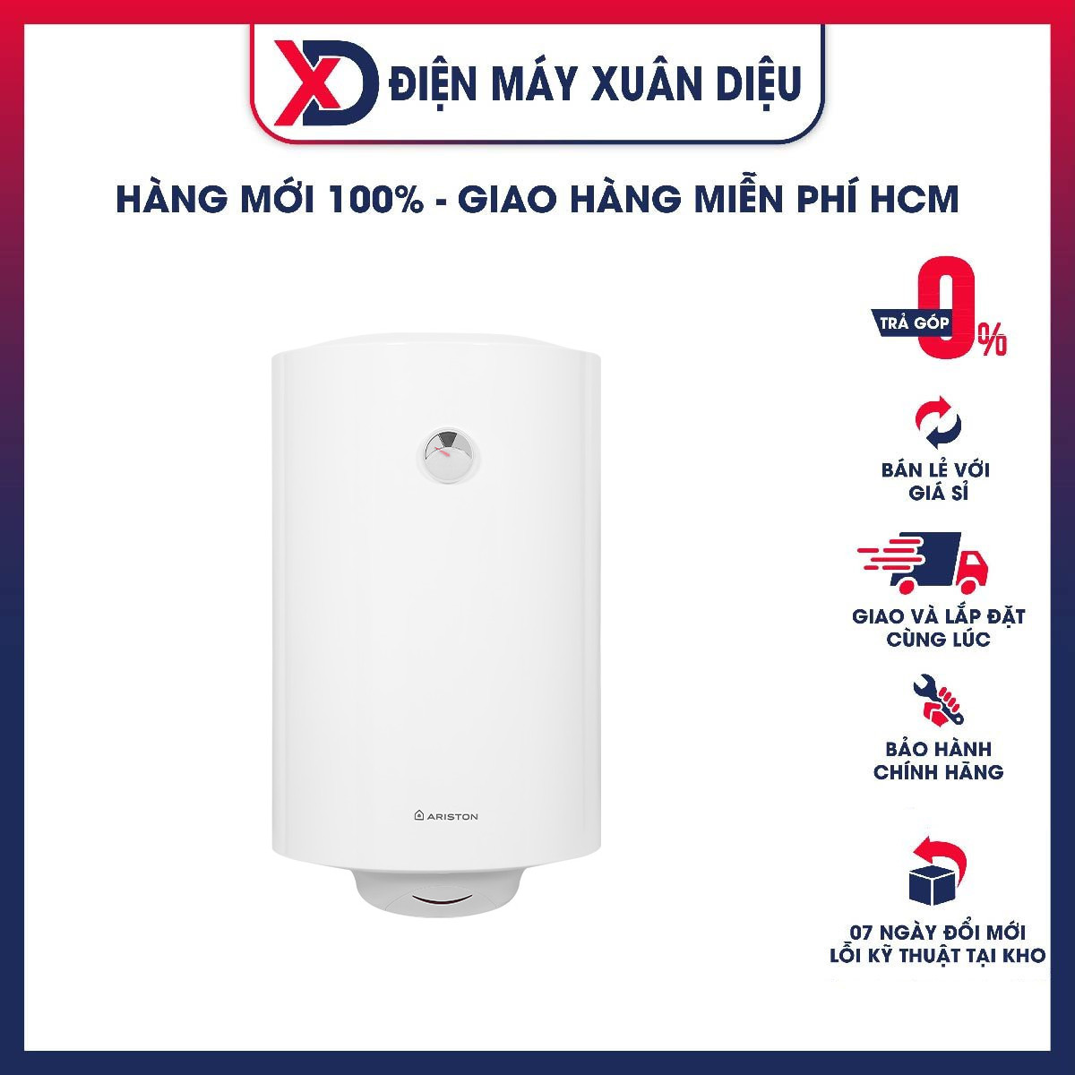 Máy nước nóng gián tiếp Ariston PRO R 80 V 2.5 FE dung tích 80 lít - Hàng chính hãng (chỉ giao HCM)