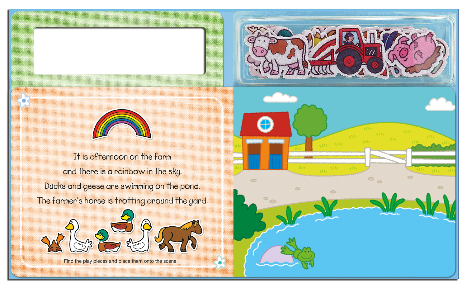 Sách tương tác sticker - Trang trại động vật – Play felt farm animals